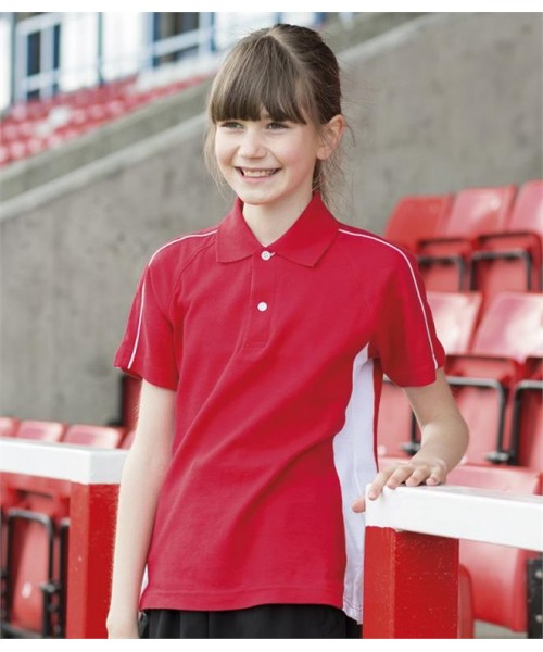 Plain KIDS SPORTS PIQUE POLO SHIRT FINDEN & HALES 200 GSM