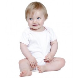 Plain CONTRAST BABY BODYSUIT LARKWOOD 200 GSM