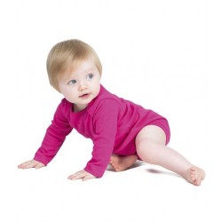 Plain LONG SLEEVE BABY BODYSUIT LARKWOOD 200 GSM