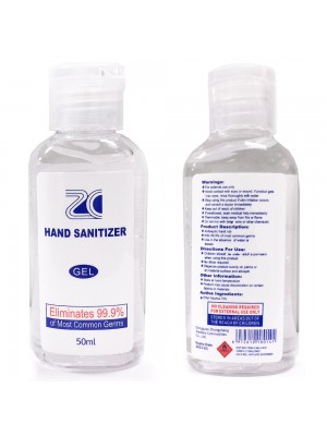 10 Bottles (PACK) x 50 ML Antibacterial Hand Sanitiser 75% Alcohol