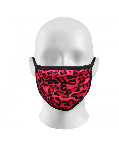 Hot Pink Leopard Face Masks Protection Against Droplets & Dust