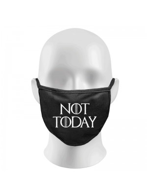 NOT TODAY Print Funny Face Masks Protection Against Droplets & Dust