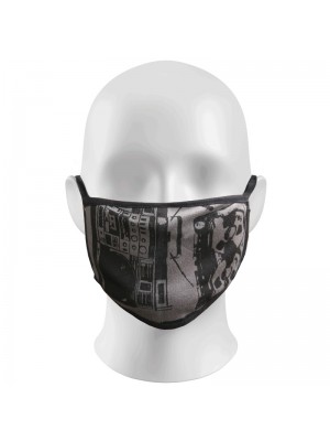 Charcoal Tape Print Face Masks Protection Against Droplets & Dust