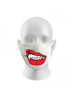 Vampire Print Funny Face Masks Protection Against Droplets & Dust