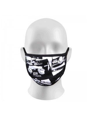 White Face Print Masks Protection Against Droplets & Dust