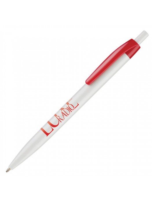 Plastic Printed logo Pen A-Spec Colour Retractable Pens with ink colour black