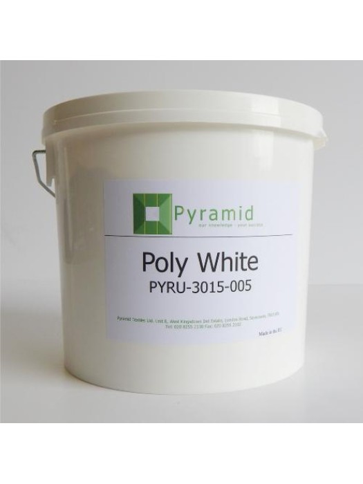Quality Pyramid brand plastisol ink in Poly White
