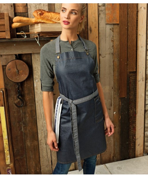 Plain DISTRICT BIB APRON PREMIER 350 GSM