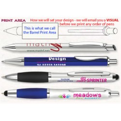 Plastic Pen Argente Pencil with Eraser Retractable Penswith ink colour Lead