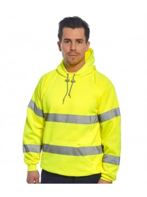 Plain HI-VIS HOODIE PORTWEST 300 GSM