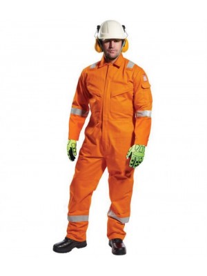 Plain BIZFLAME ANTI-STATIC COVERALL PORTWEST 350 GSM