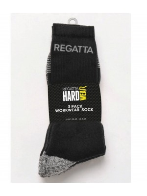 Plain 3 PACK WORKWEAR SOCKS REGATTA