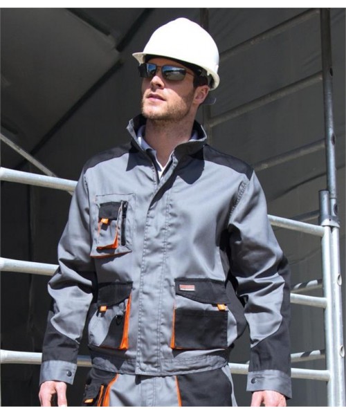 Plain WORK-GUARD LITE UNISEX JACKET RESULT 200 GSM