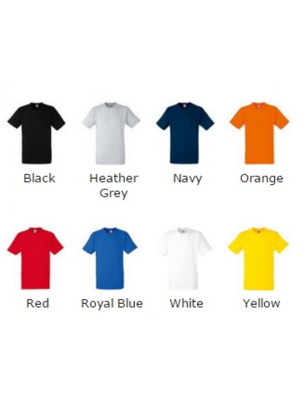 Fruit Of The Loom Heavy T-Shirt 100% Cotton 185 GSM