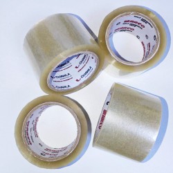 Pack of 4 Clear Carton Tape - 69mm wide tape x 72 yard (65 meters)