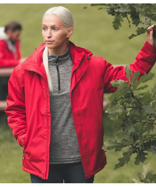 Plain LADIES BAYFIELD WATERPROOF JACKET TRESPASS