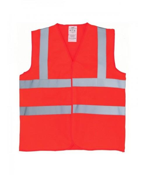 Plain Flame-retardant hi-vis sleeveless waistcoat Yoko 120 GSM