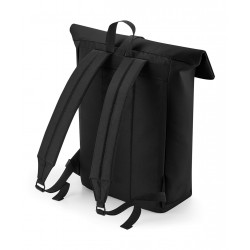 Plain backpack Matte PU rolltop backpack Bagbase