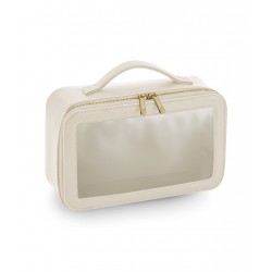 Plain Travel case Boutique clear window travel case Bagbase