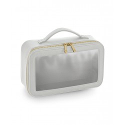 Plain Travel case Boutique clear window travel case Bagbase