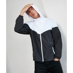 Plain Windrunner jacket Two-tone tech windrunner jacket Build Your Brand 130 GSM