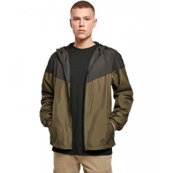 Plain Windrunner jacket Two-tone tech windrunner jacket Build Your Brand 130 GSM