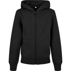 Plain Hoodie Organic kids basic zip hoodie Build Your Brand 300 GSM