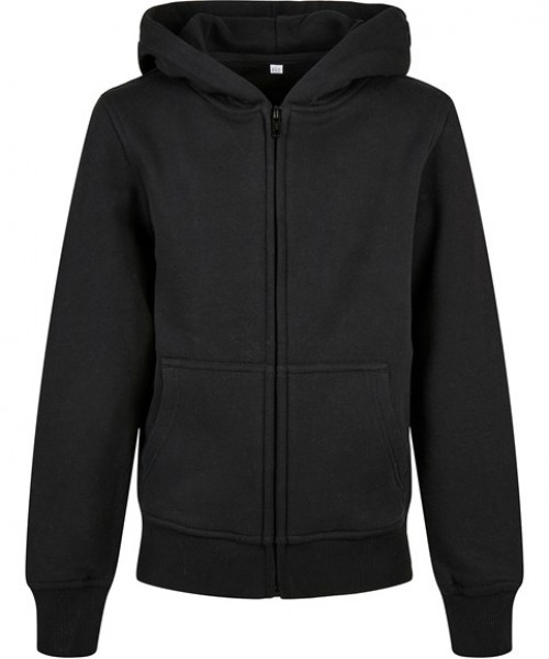 Plain Hoodie Organic kids basic zip hoodie Build Your Brand 300 GSM