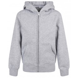 Plain Hoodie Organic kids basic zip hoodie Build Your Brand 300 GSM