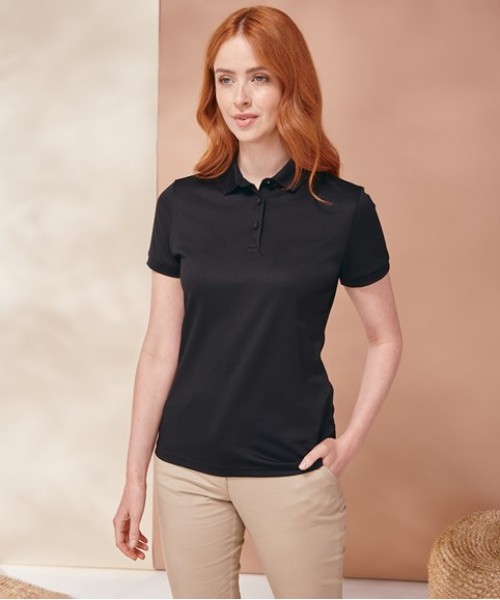Plain T-shirt Women’s recycled polyester polo shirt Henbury 200 GSM