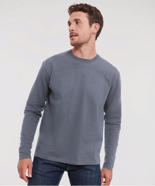 Plain T-Shirts Classic long sleeve T Russell Europe 180GSM