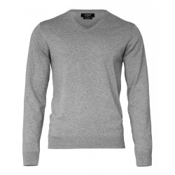 Plain knit Brighton knit v-neck Nimbus 190 GSM