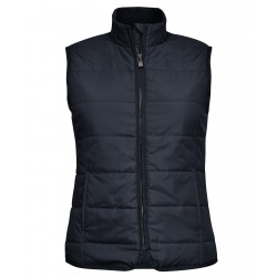 Plain Gilet Women’s Hudson horizontal quilted gilet Nimbus 65 GSM