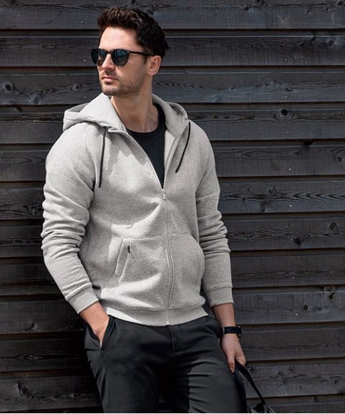 Plain Sweatshirt Lenox hooded full-zip sweatshirt Nimbus Play 300 GSM