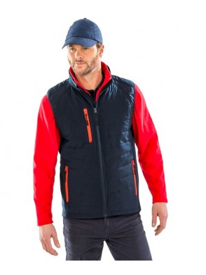 Plain Gilet compass padded softshell gilet Result Genuine Recycled 280 GSM