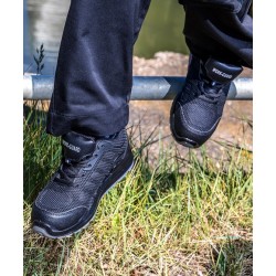 Plain Shoes All-black safety trainer Result Workguard