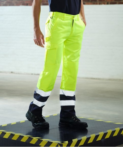 Plain Trousers Pro hi-vis cargo trousers Regatta High Visibility 270 GSM