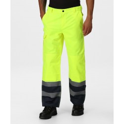 Plain Trousers Pro hi-vis cargo trousers Regatta High Visibility 270 GSM