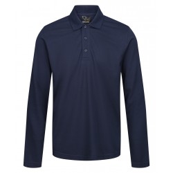Plain Polo Shirts Pro 65/35 long sleeve polo Regatta Professional 160 GSM