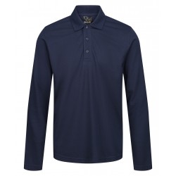 Plain Polo Shirts Pro 65/35 long sleeve polo Regatta Professional 160 GSM