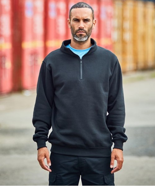 Plain Sweatshirt Pro 1/4 neck zip sweatshirt Pro RTX 300 GSM