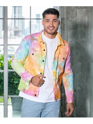 Plain Jacket Tie-dye denim jacket Colortone 300 GSM