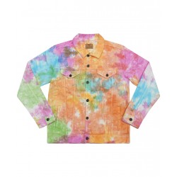 Plain Jacket Tie-dye denim jacket Colortone 300 GSM