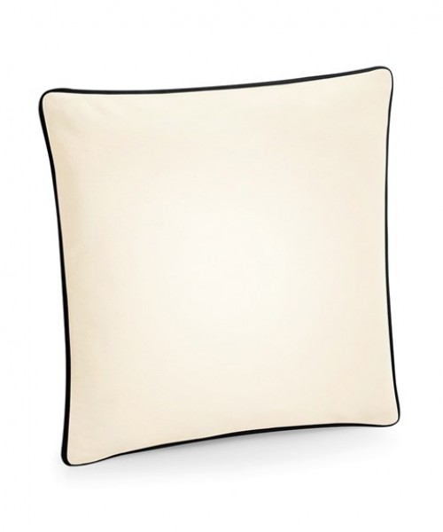 Plain Cushion Cover Fairtrade cotton piped cushion cover Westford Mill 305 GSM