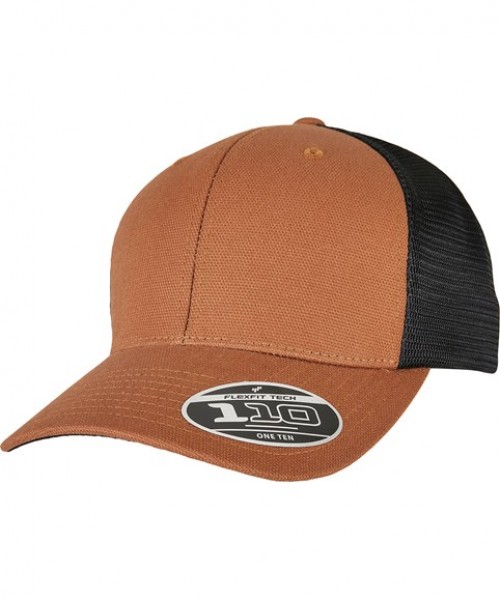 Plain Cap 110 Structured canvas trucker (110ST) Flexfit by Yupoong 305 GSM