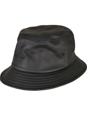Plain Bucket hat Imitation leather bucket hat (5003IL) Flexfit by Yupoong 255 GSM