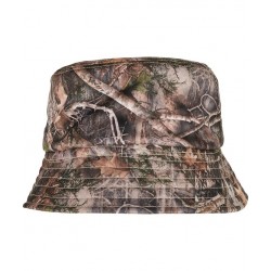 Plain Bucket hat Sherpa real tree camo reversible bucket hat (5003RS) Flexfit by Yupoong 371 GSM