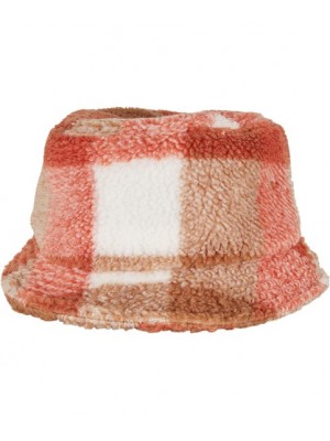 Plain Bucket hat Sherpa check bucket hat (5003SC) Flexfit by Yupoong 386 GSM