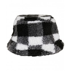 Plain Bucket hat Sherpa check bucket hat (5003SC) Flexfit by Yupoong 386 GSM