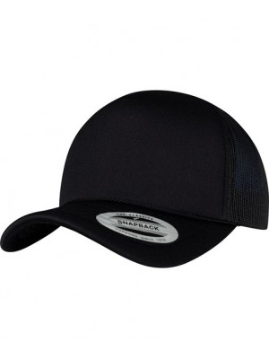 Plain Cap Foam trucker cap curved visor (6005FC) Flexfit by Yupoong